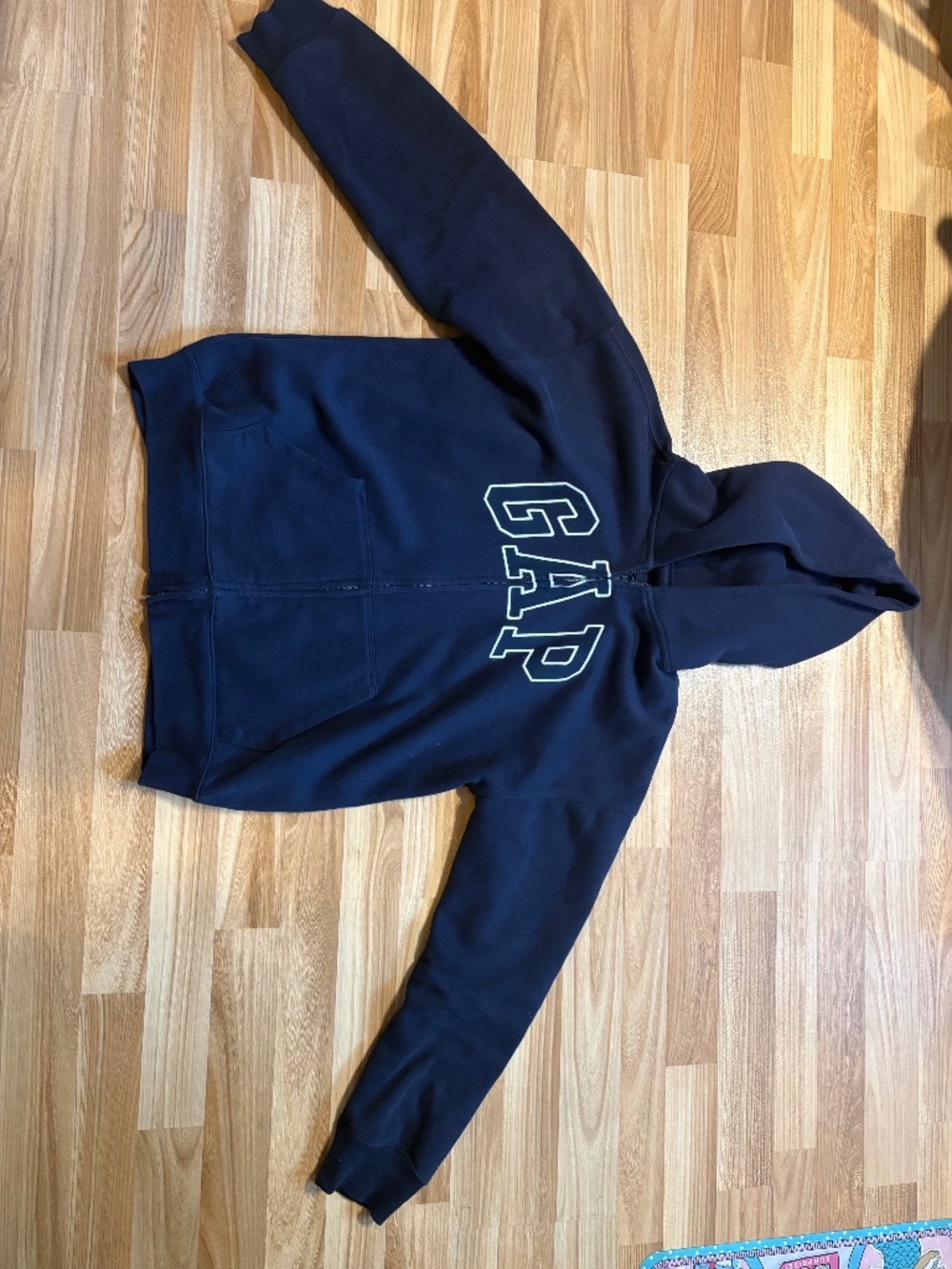 Gap navy blue zip hoodie kids